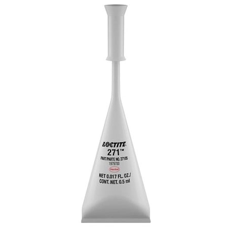 Henkel Anaerobic Threadlocker, Large Bolt and Stud, Capsule, 0.5 Ml 271 RED 0.5ML IDH 232532